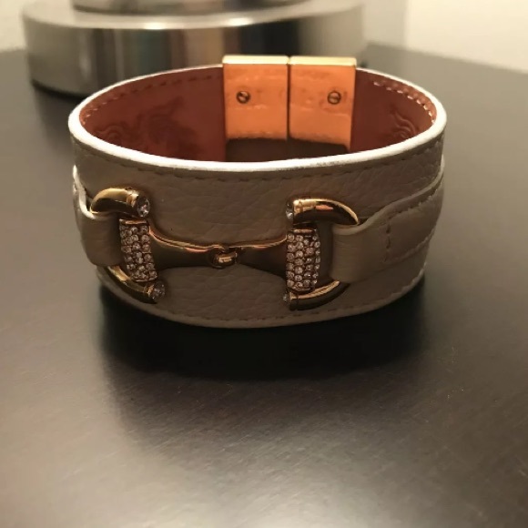 My Flat In London Leather Magnetic Cuff Bracelet - Picture 2 of 4